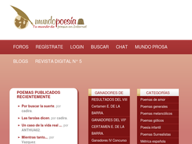 'mundopoesia.com' screenshot