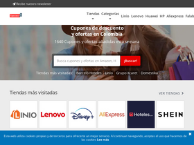 'cupon.com.co' screenshot