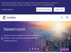 'viatris.com' screenshot