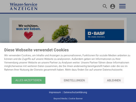 'winzer-service.de' screenshot