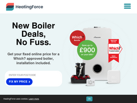 'heatingforce.co.uk' screenshot