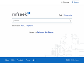 'refseek.com' screenshot