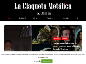 'laclaquetametalica.com' screenshot