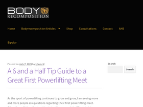 'bodyrecomposition.com' screenshot
