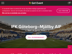 'gotevent.se' screenshot