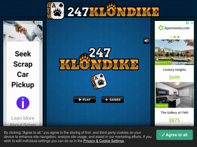 '247klondike.com' screenshot