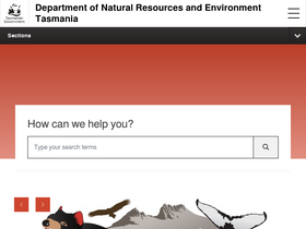'nre.tas.gov.au' screenshot
