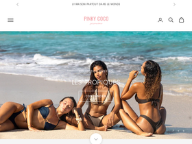 PINKY COCO SWIMWEAR homepage screenshot