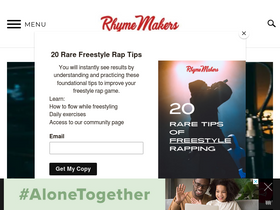 'rhymemakers.com' screenshot