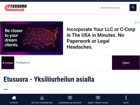 'etusuora.com' screenshot