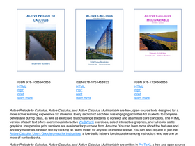 'activecalculus.org' screenshot