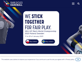 'handball23.com' screenshot