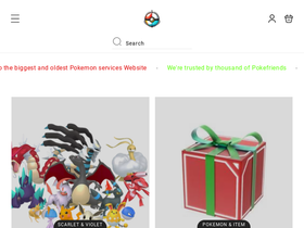 pokemarkett.com homepage screenshot