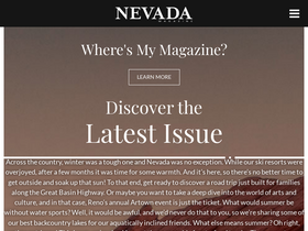 'nevadamagazine.com' screenshot