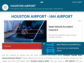 'airport-houston.com' screenshot