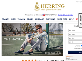 'herringshoes.co.uk' screenshot