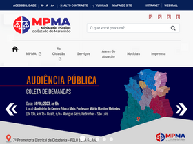 'mpma.mp.br' screenshot