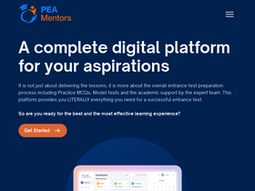 'peamentors.com' screenshot