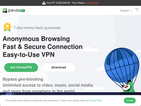 'pandavpnpro.com' screenshot