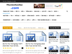 'thuvienhoclieu.com' screenshot