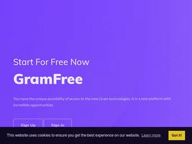 'gramfree.cc' screenshot