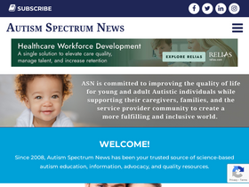 'autismspectrumnews.org' screenshot