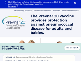 'prevnar20.com' screenshot