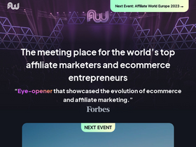 'affiliateworldconferences.com' screenshot
