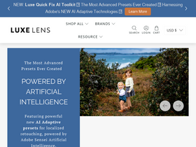 'theluxelens.com' screenshot