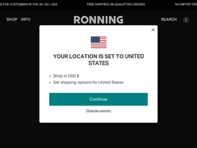 'ronning.store' screenshot