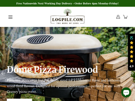 Logpile.com homepage screenshot