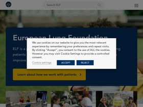 'europeanlung.org' screenshot