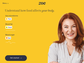 'joinzoe.com' screenshot