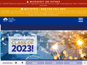 'norwalk.edu' screenshot