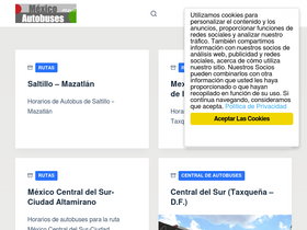 'mexicoautobuses.com' screenshot