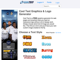 'tr.cooltext.com' screenshot