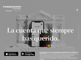'fondeadora.com' screenshot