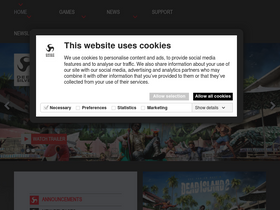 'deepsilver.com' screenshot