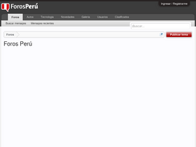 'forosperu.net' screenshot