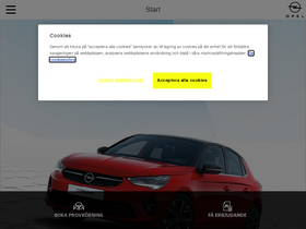 'opel.se' screenshot