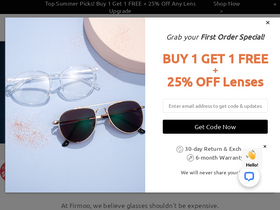 'firmoo.com' screenshot