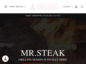 Mr. Steak homepage screenshot