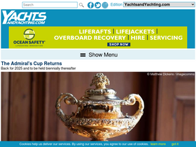 'yachtsandyachting.com' screenshot