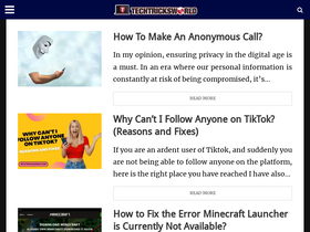 'techtricksworld.com' screenshot