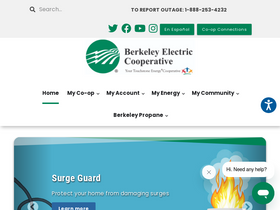 'berkeleyelectric.coop' screenshot
