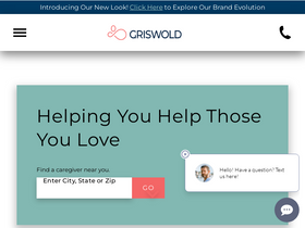 'griswoldhomecare.com' screenshot