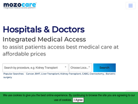 'mozocare.com' screenshot