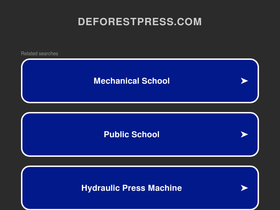 'deforestpress.com' screenshot