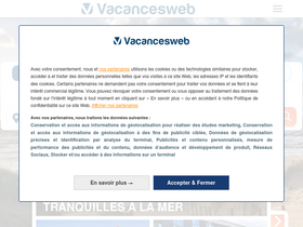 'vacancesweb.be' screenshot