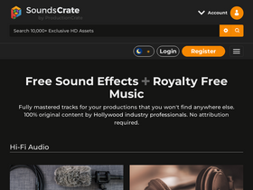 'soundscrate.com' screenshot